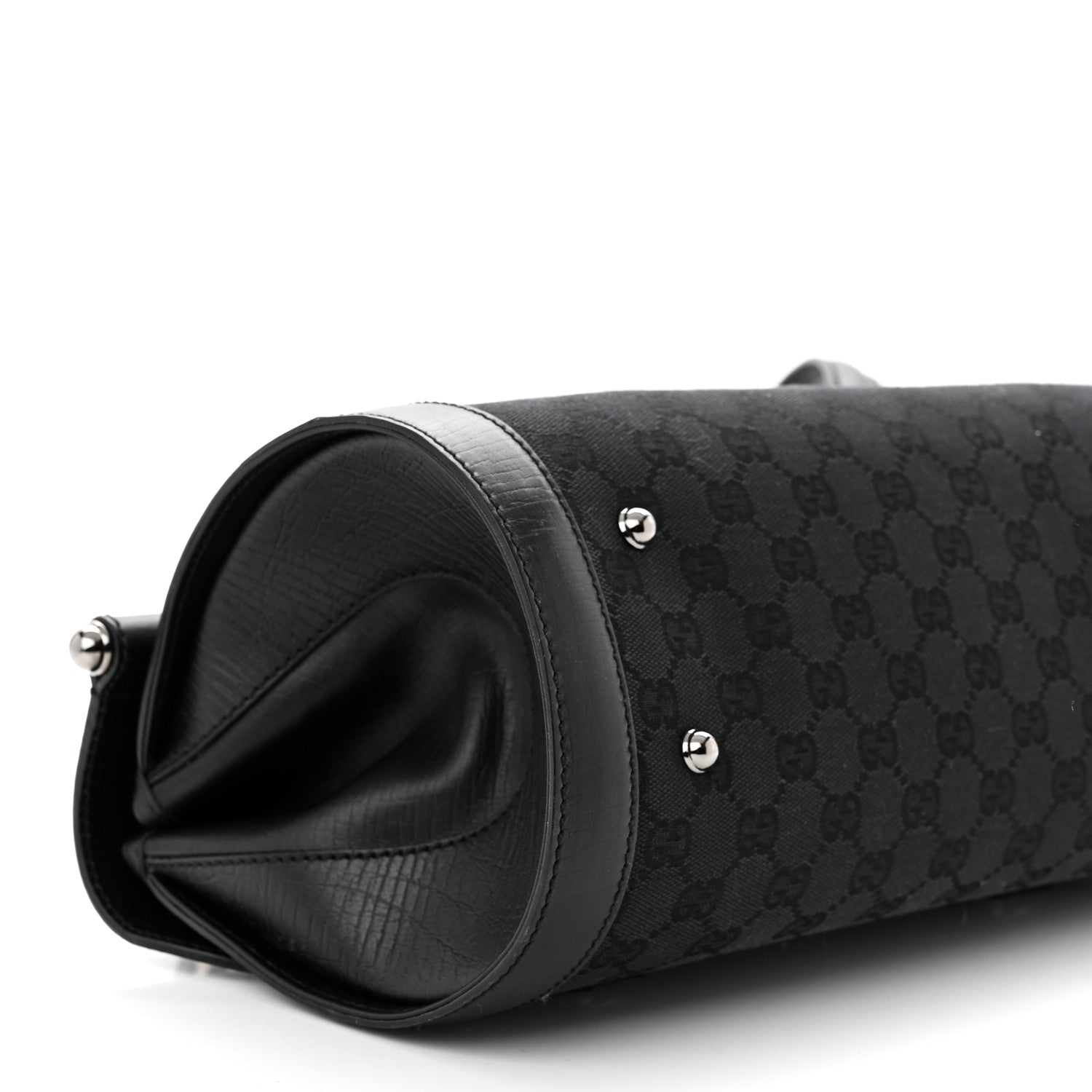 Gucci Monogram Bamboo Bullet Bag Black 9 of 10