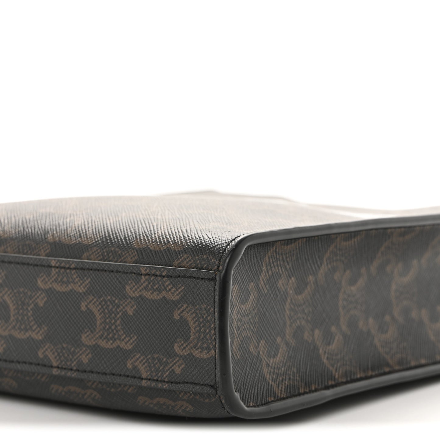 Triomphe Canvas Calfskin Mini Vertical Cabas Tan