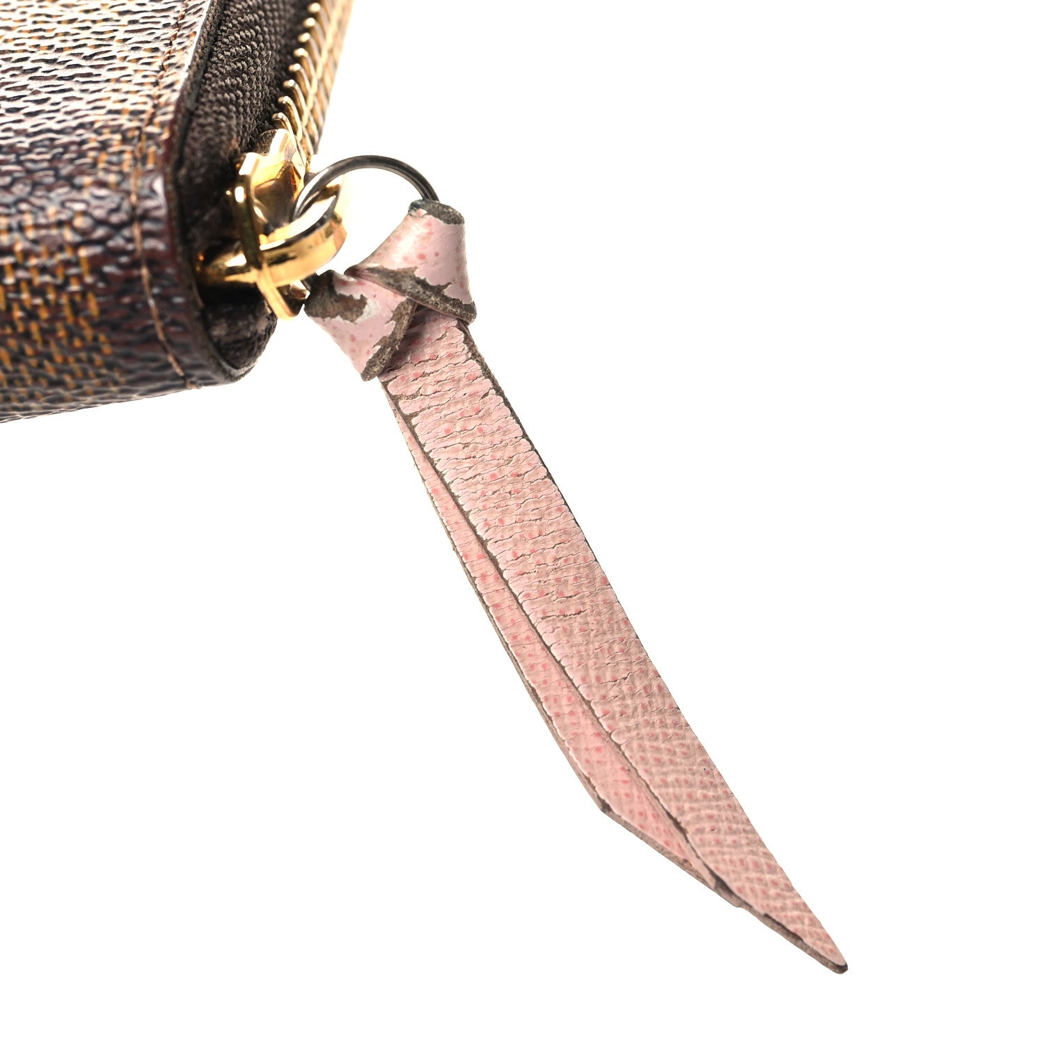 Louis Vuitton Damier Ebene Clemence Wallet Rose Ballerine 7 of 7