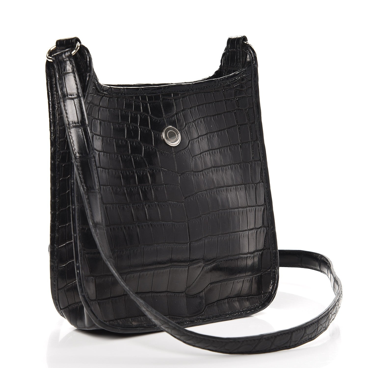 Hermes Matte Niloticus Crocodile Vespa TPM Black 3 of 7