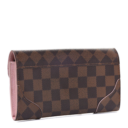 Louis Vuitton Damier Ebene Caissa Wallet Rose Ballerine 3 of 10