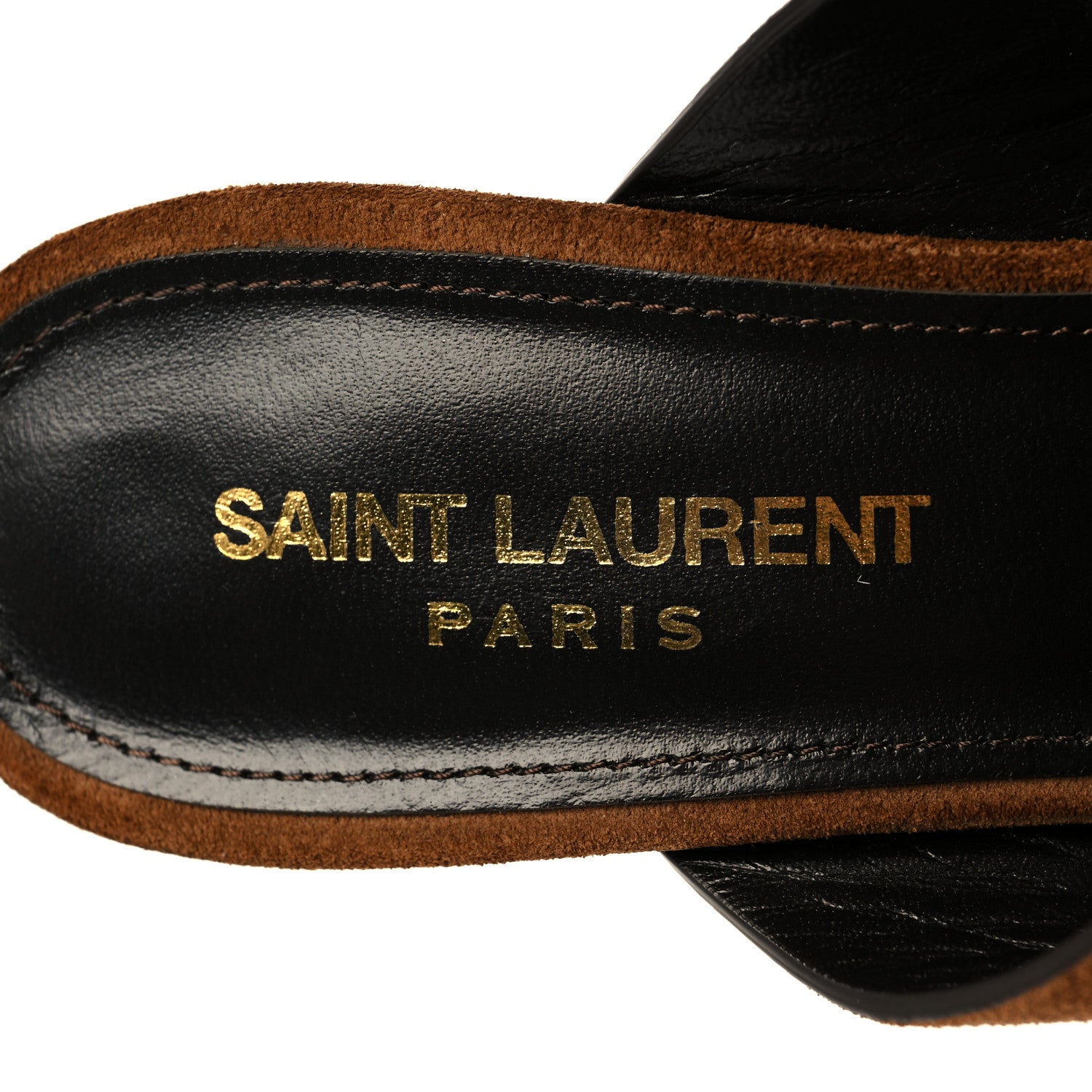 Saint Laurent Suede LouLou 70 Mule Sandals 37.5 Land 7 of 8