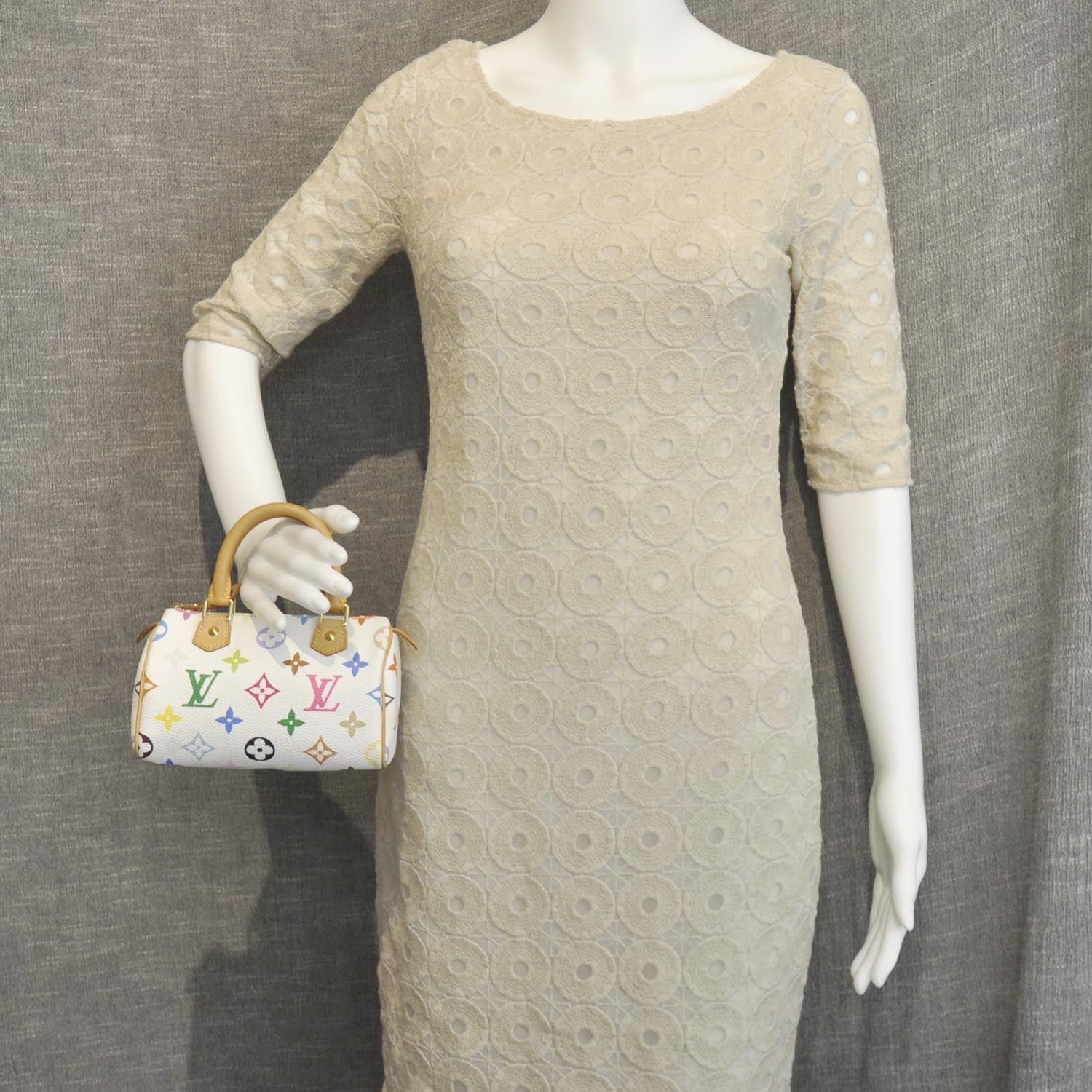 Louis Vuitton Monogram Multicolor Mini Sac HL Speedy White 2 of 8