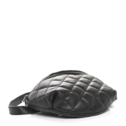 Chanel Calfskin Quilted Waist Belt Bag Black 4 of 10