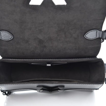 Louis Vuitton Epi Patent Twist Shoulder Bag MM Anthracite Nacre 5 of 6
