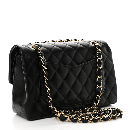 Chanel Lambskin Quilted Small Double Flap Black 3 of 10