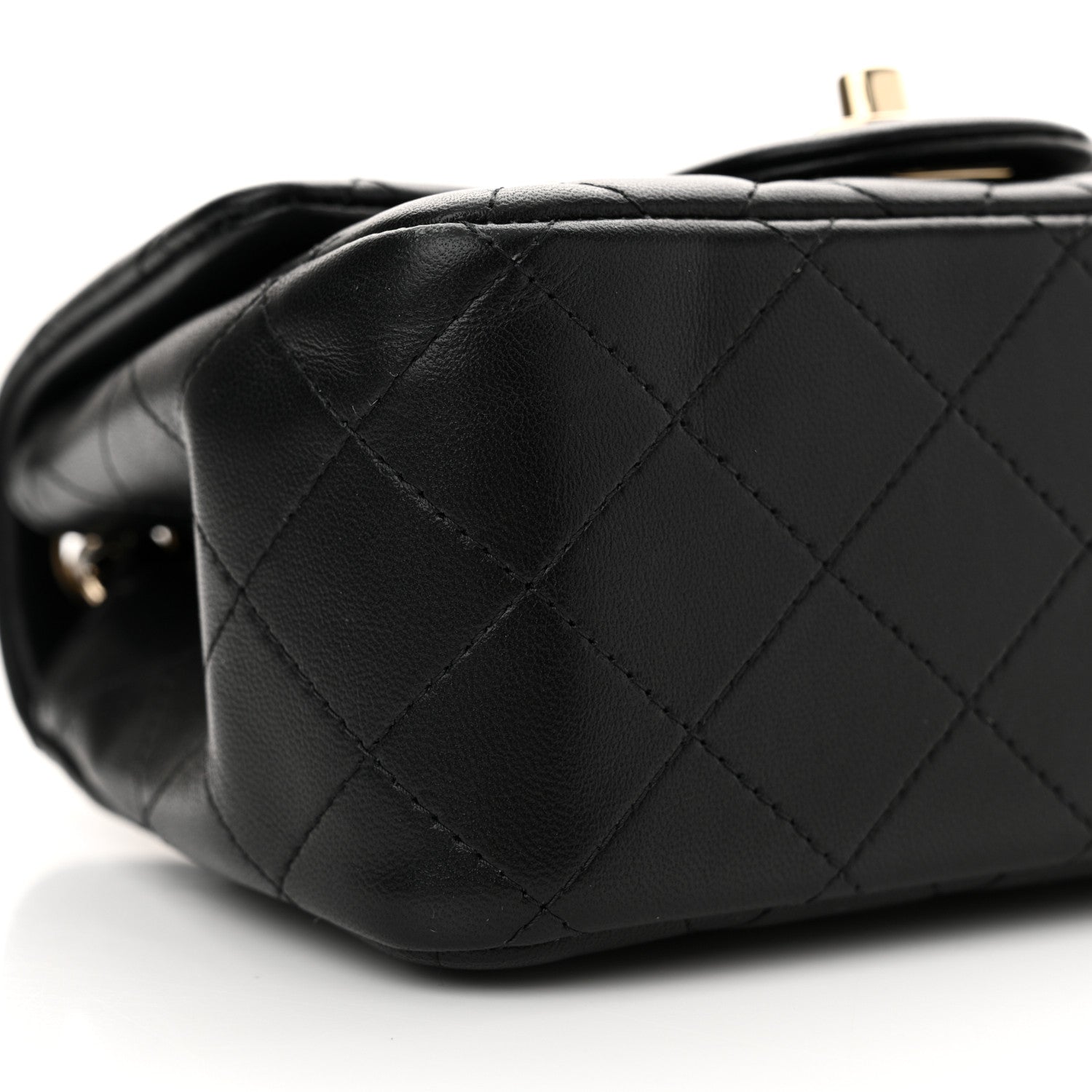 Chanel Lambskin Quilted Mini Square Flap Black 9 of 11