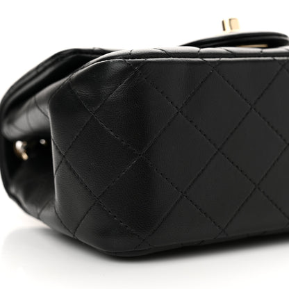 Chanel Lambskin Quilted Mini Square Flap Black 9 of 11