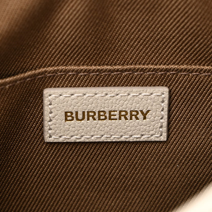 Burberry Calfskin House Check Small Camera Bag Limestone 6 of 9