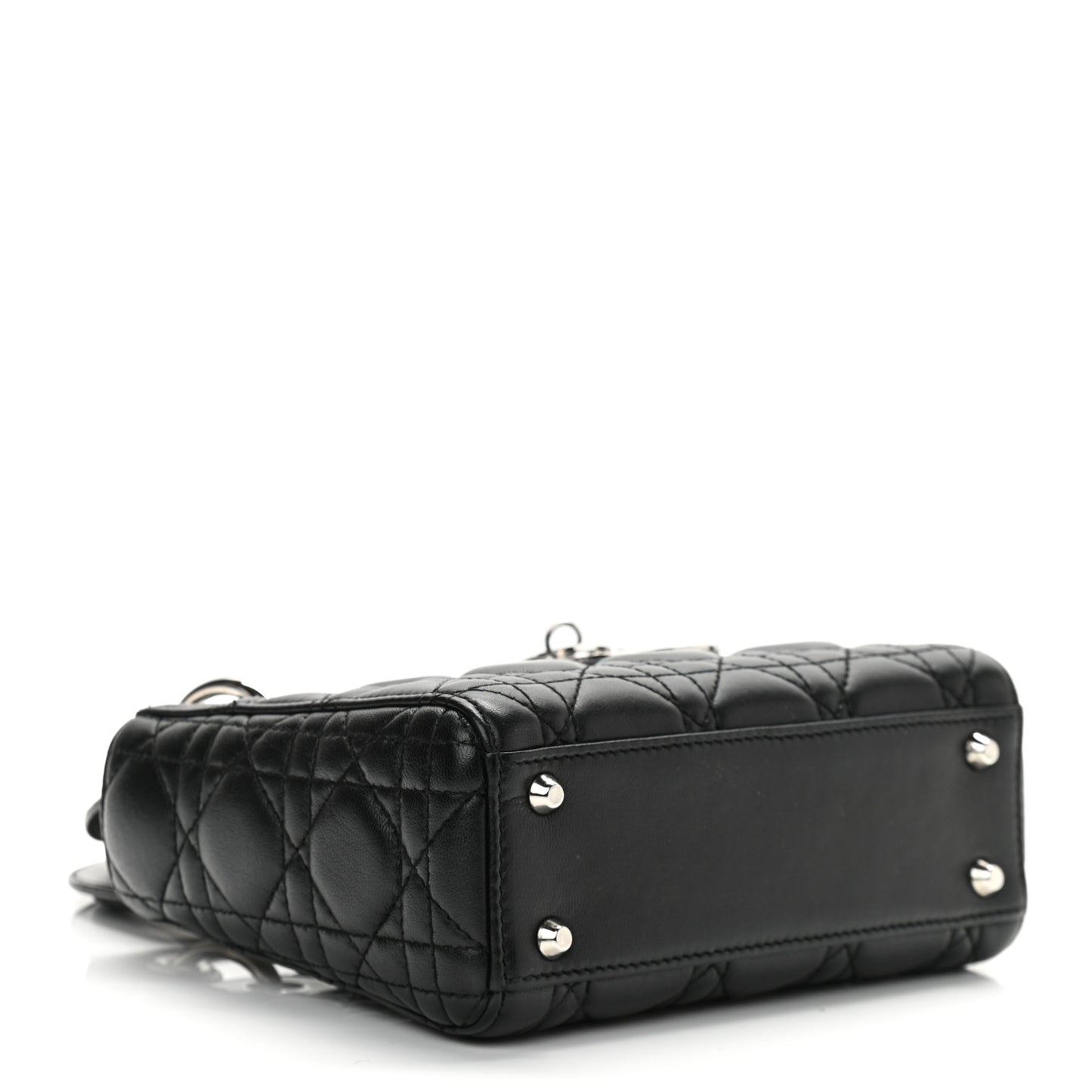 Lambskin Cannage Mini Lady Dior Black