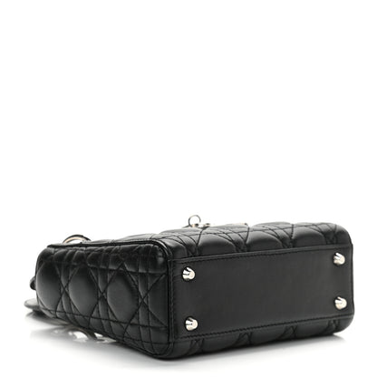 Christian Dior Lambskin Cannage Mini Lady Dior Black 4 of 12