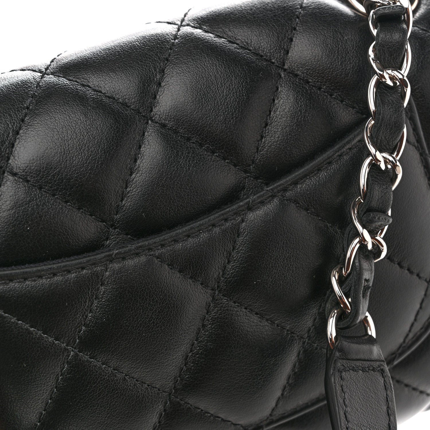 Chanel Calfskin Quilted CC Uniform Flap Belt Bag Black 15 of 15