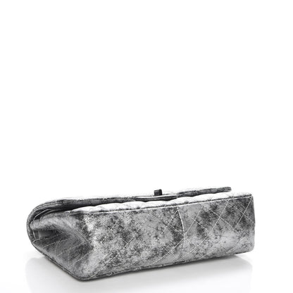 Chanel Metallic Caviar Quilted 2.55 Reissue 226 Flap Silver Black 4 of 12