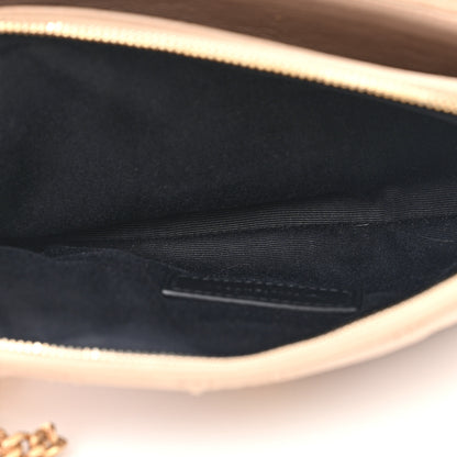 Saint Laurent SAINT LAURENT Grained Lambskin Quilted Mini Becky Double Zip Bag Natural Tan 7 of 14