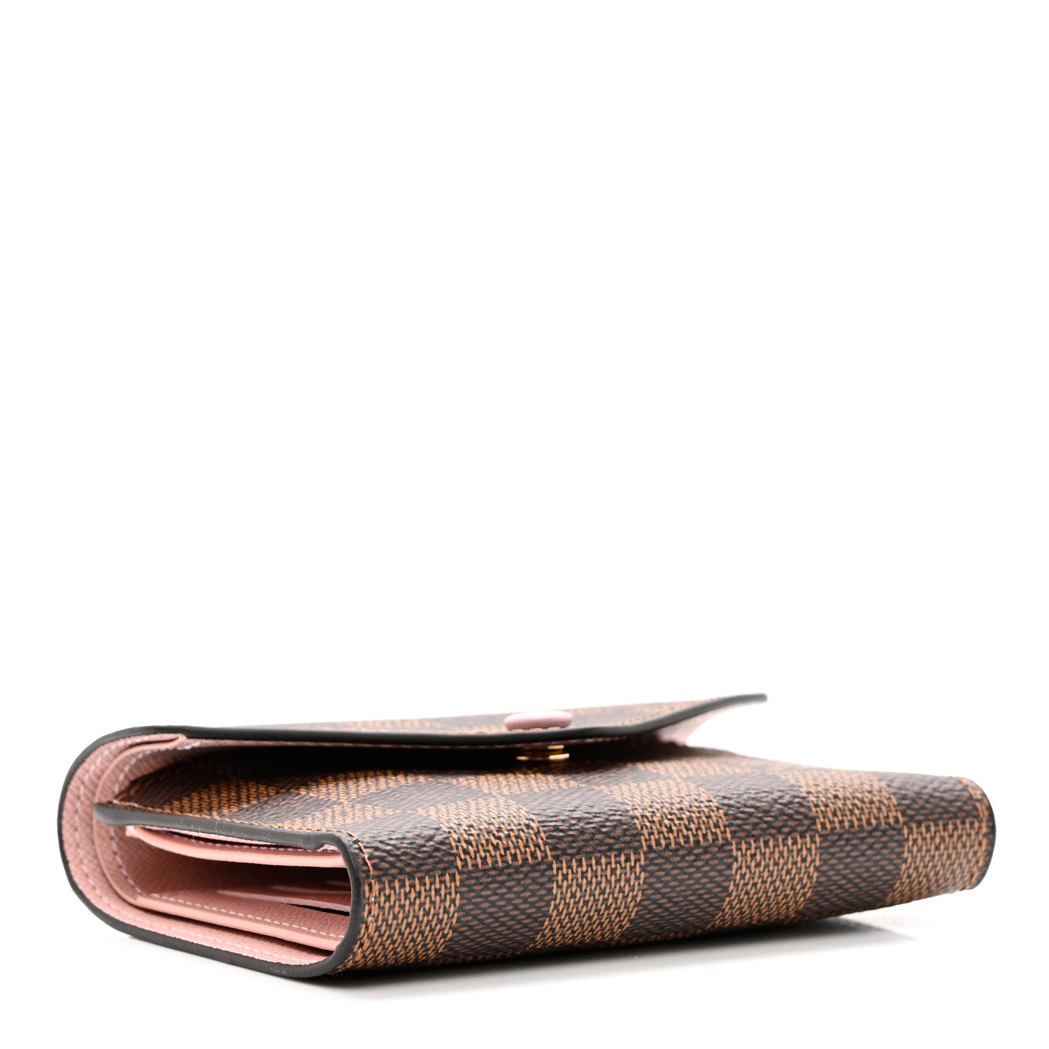 Louis Vuitton Damier Ebene Victorine Wallet Rose Ballerine 4 of 7