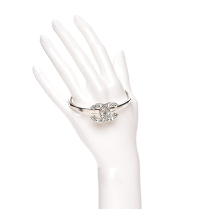 Chanel Baguette Crystal CC Bracelet Silver 2 of 5