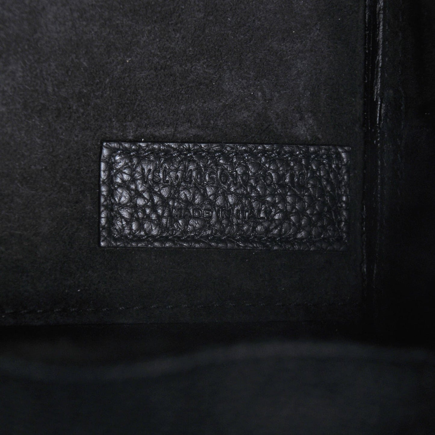 Grained Calfskin Nano Sac De Jour Souple Black