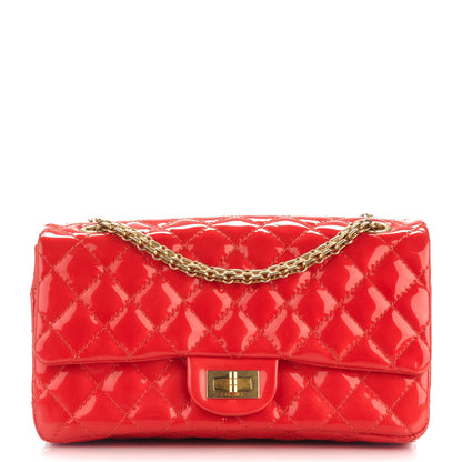 Chanel Patent Quilted Accordion Reissue 2.55 Flap Red 1 of 7