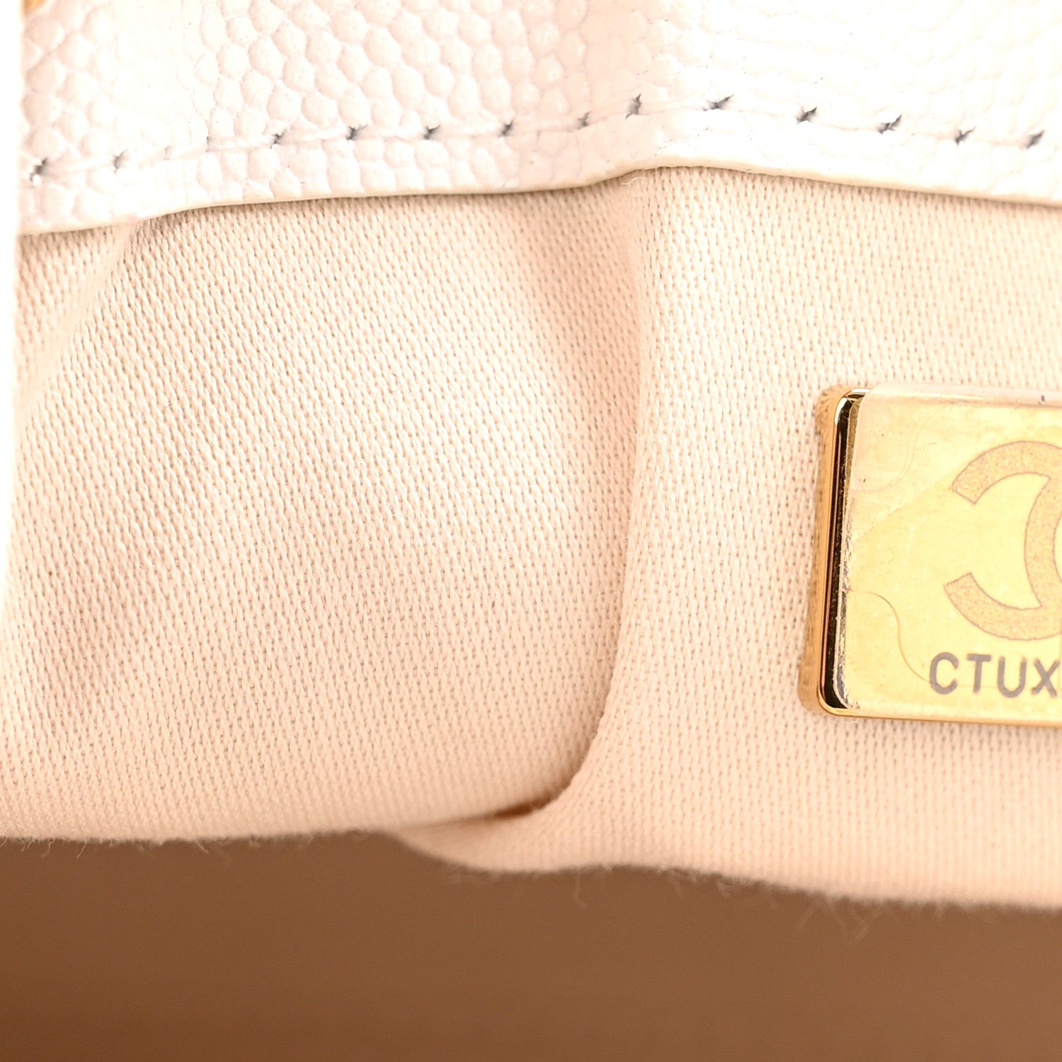 Chanel Caviar Quilted Small Chanel 25 Handbag White 7 of 12