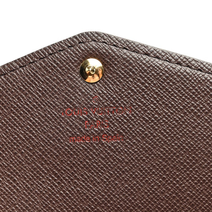 Louis Vuitton Damier Ebene Sarah Wallet NM 6 of 6