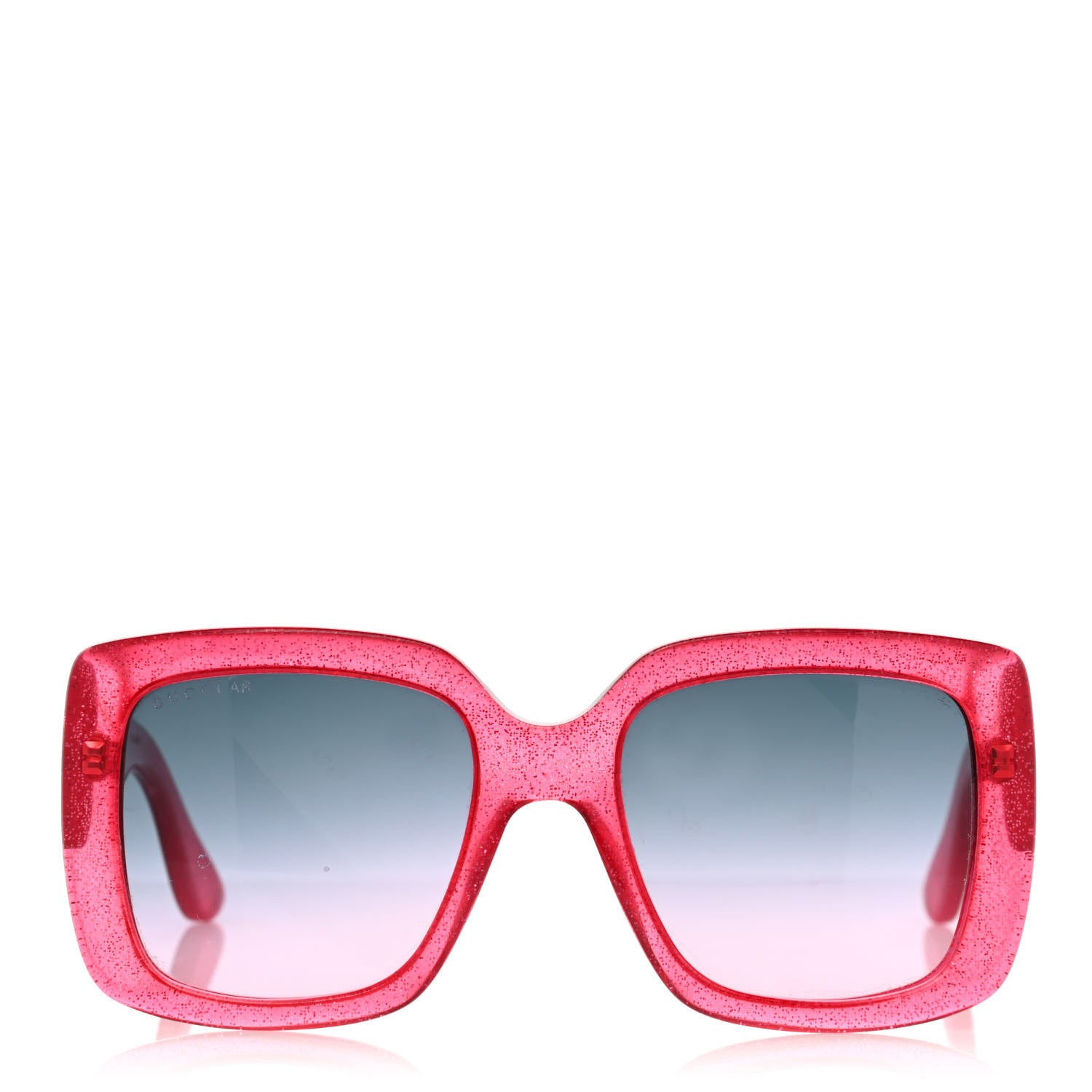 Gucci Acetate Square Frame Glitter GG0141S Sunglasses Pink 2 of 7