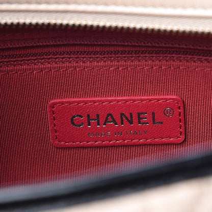 Chanel Aged Calfskin Quilted Medium Gabrielle Hobo Beige Black 6 of 12