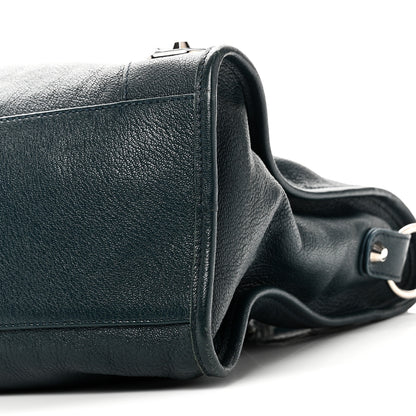 Balenciaga Chevre Silver Metallic Edge Hardware City Bleu Paon 11 of 11