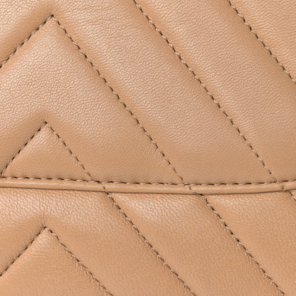 Chanel Lambskin Chevron Quilted Medium Trendy CC Dual Handle Flap Bag Beige 10 of 11