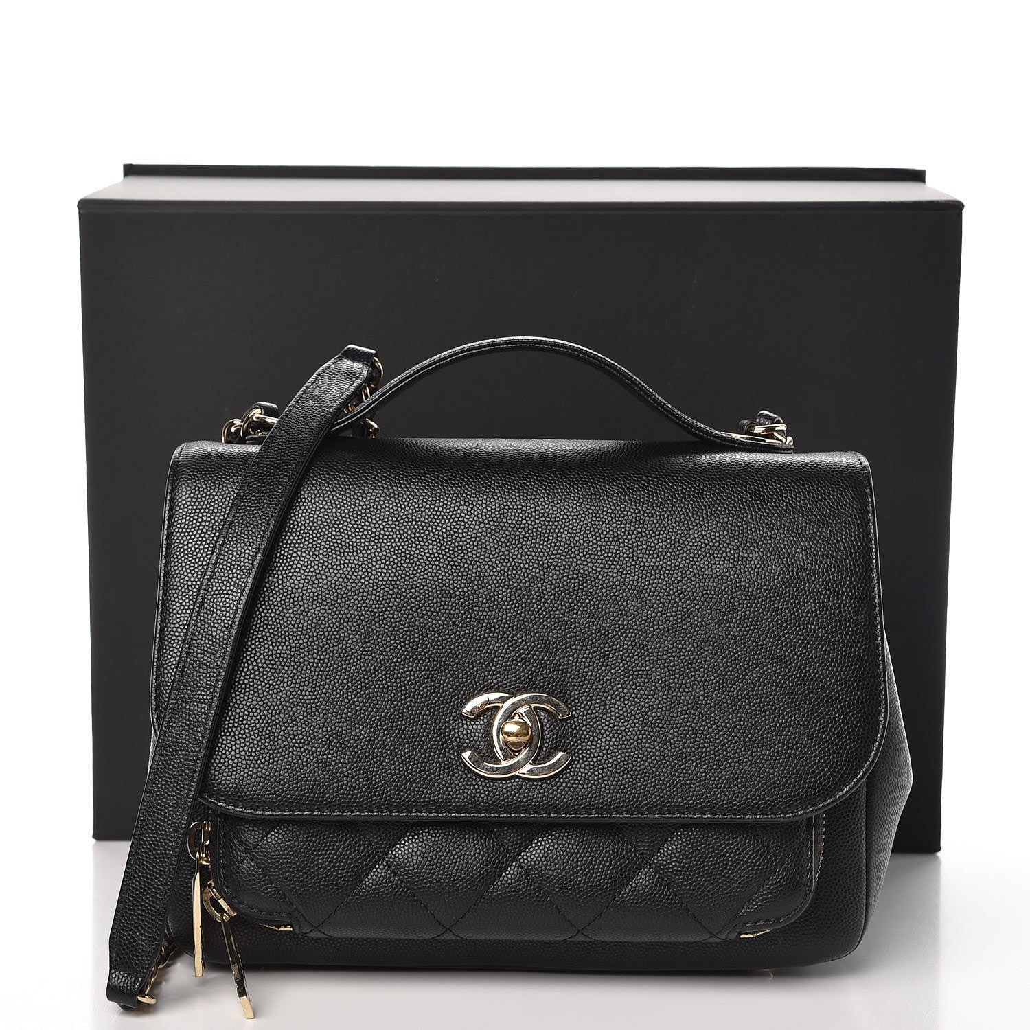 Chanel Caviar Quilted Medium Business Affinity Flap Black 8 of 8