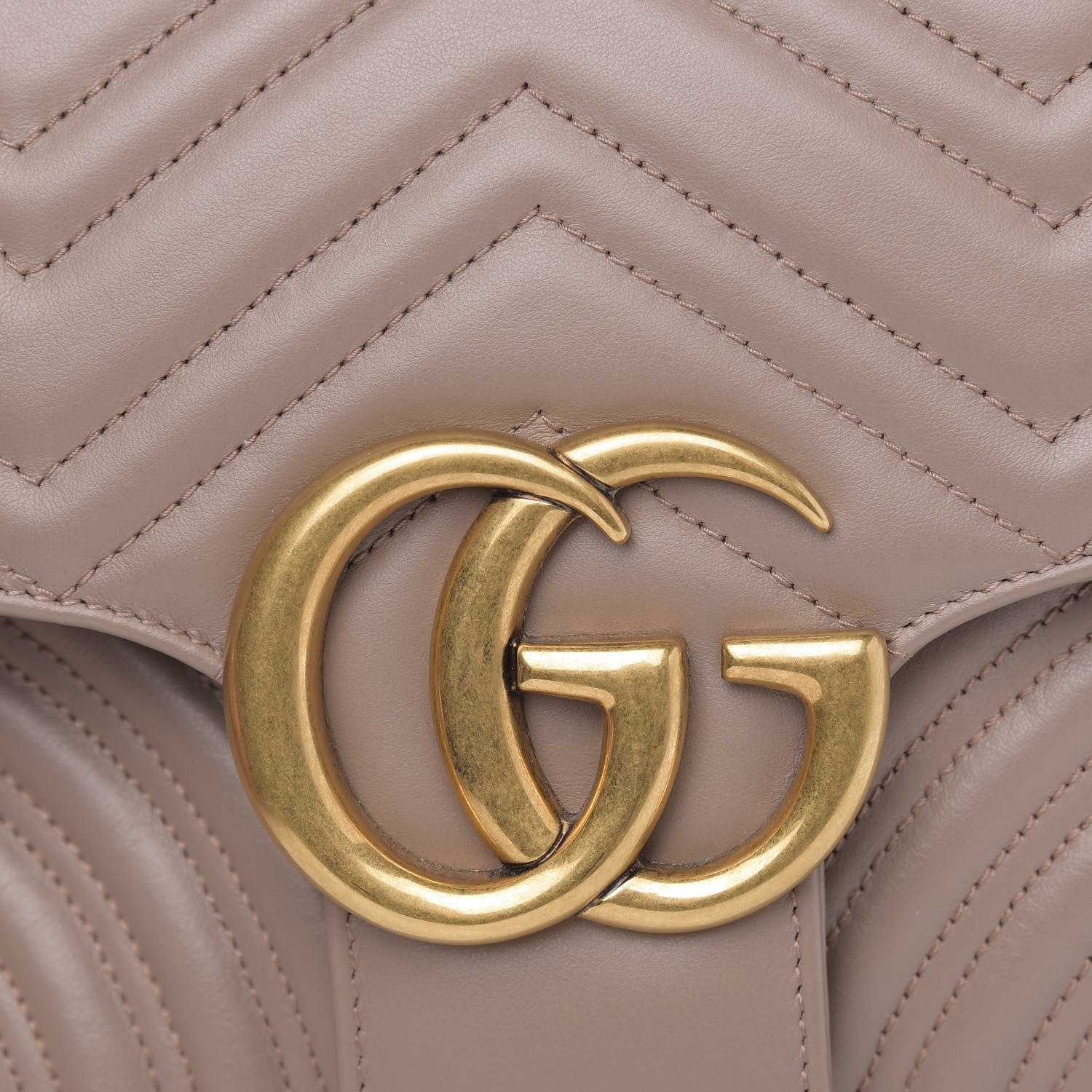 Gucci Calfskin Matelasse Medium GG Marmont Shoulder Bag Porcelain Rose 10 of 12