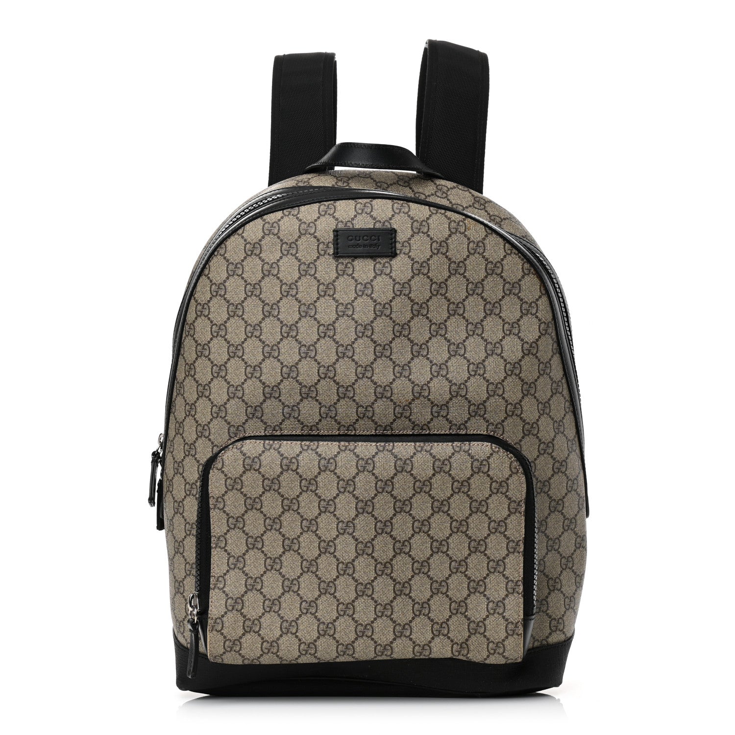 Gucci GG Supreme Monogram Medium Backpack Black 1 of 13