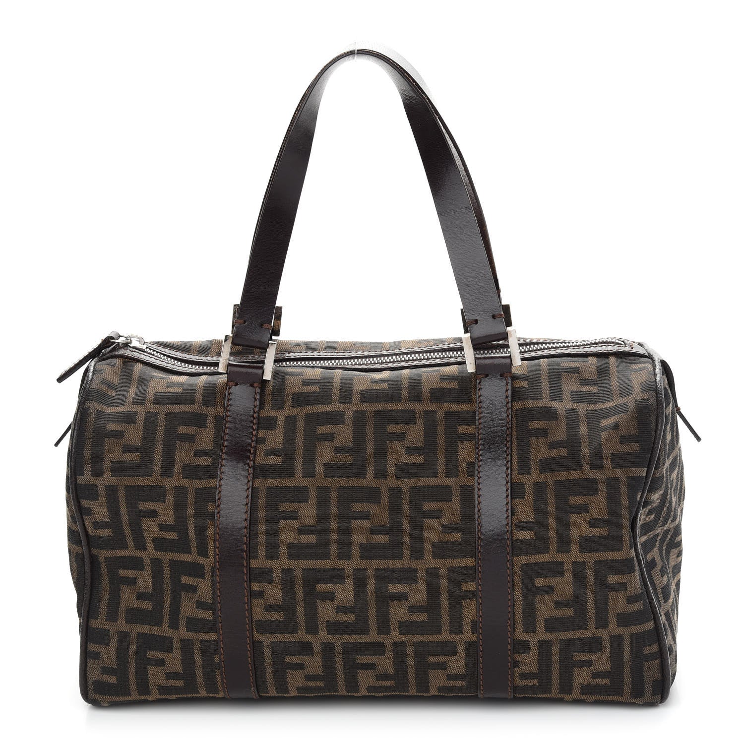 Fendi Zucca Boston Tobacco 1 of 9