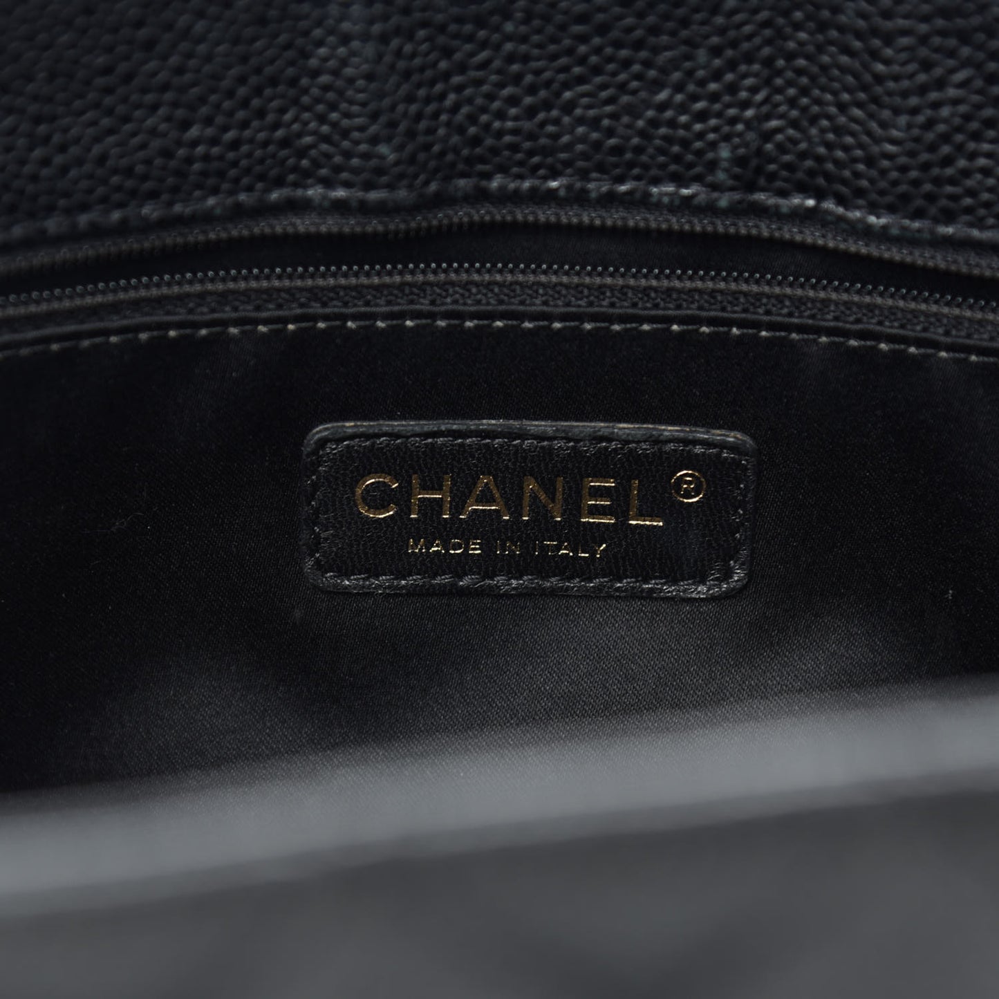 Caviar Quilted Grand Shopping Tote GST Black