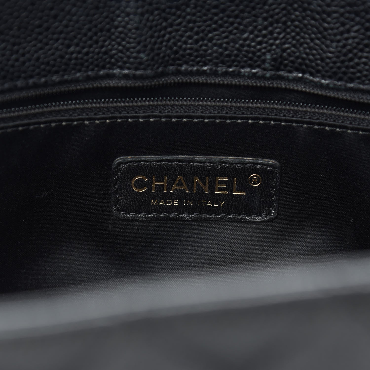 Chanel Caviar Quilted Grand Shopping Tote GST Black 6 of 13