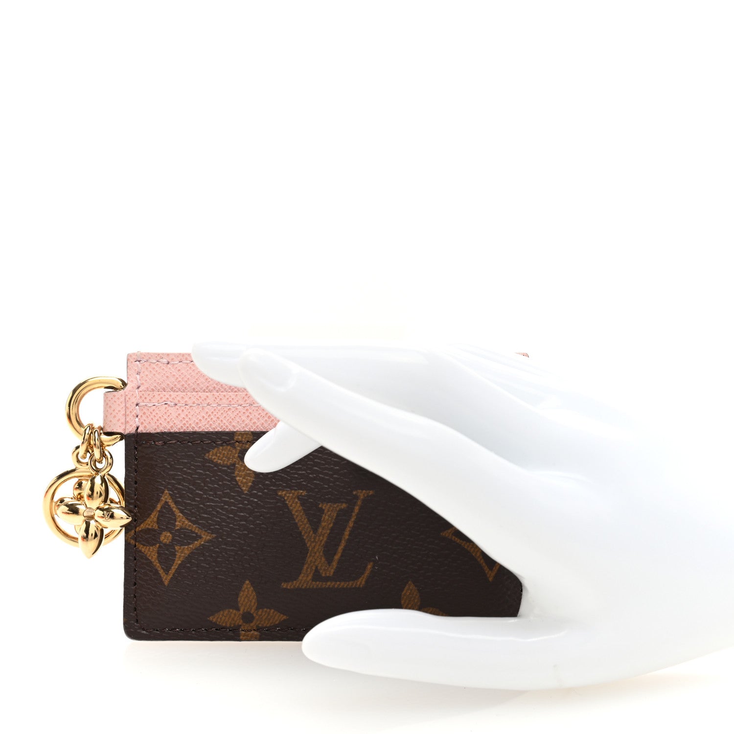 Louis Vuitton Monogram LV Charms Card Holder Rose Ballerine 2 of 7