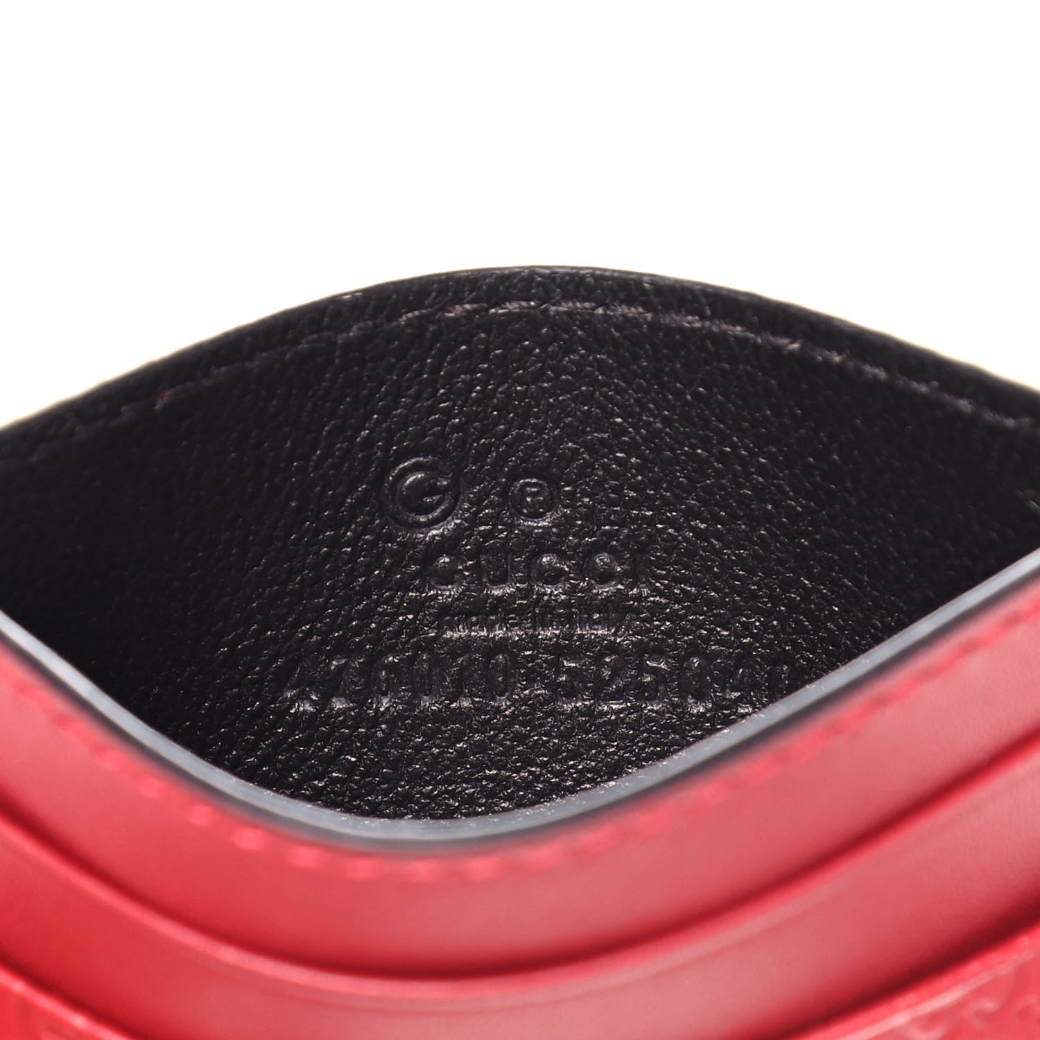 Gucci Microguccissima Card Holder Red 6 of 7