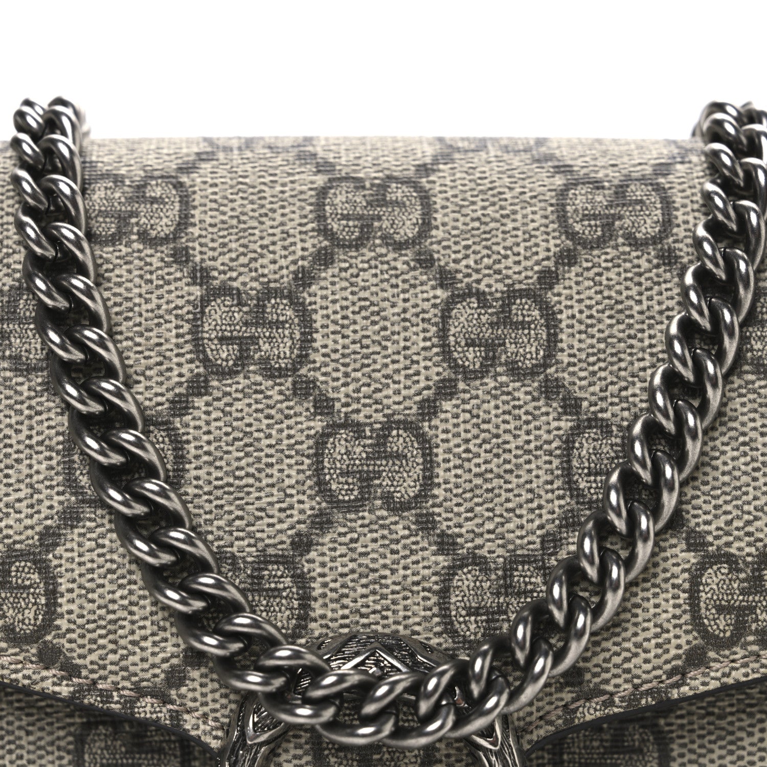 Gucci GG Supreme Monogram Mini Dionysus Chain Wallet Beige Taupe 8 of 10