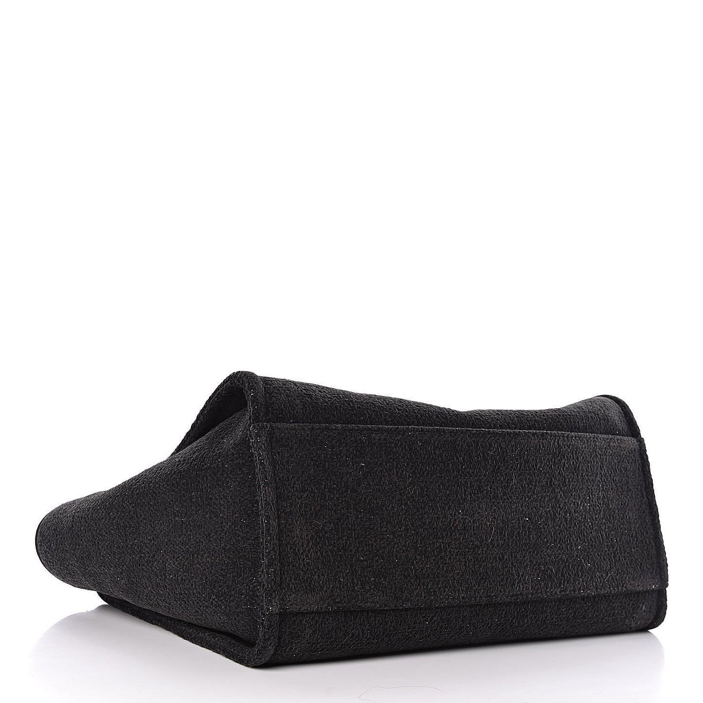 Lurex Boucle Medium Deauville Tote Black