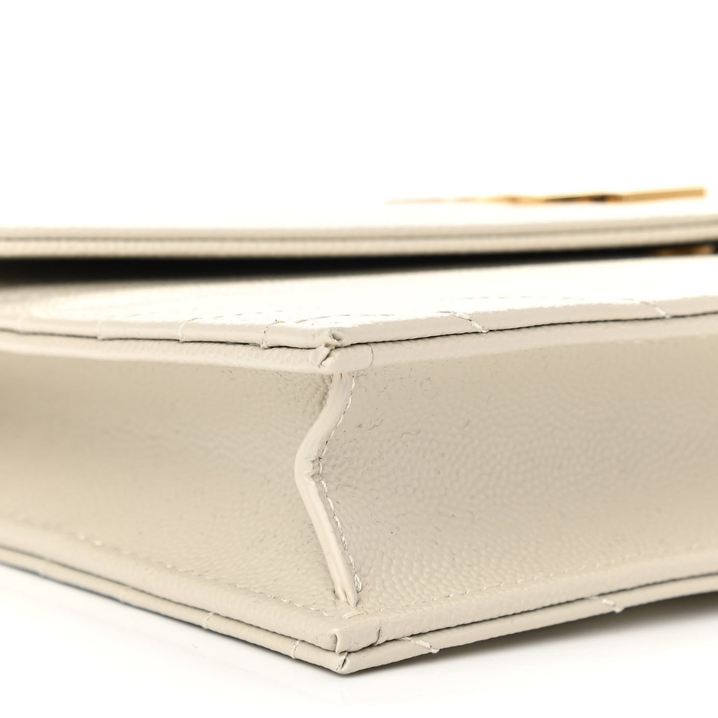 Grain De Poudre Matelasse Chevron Cassandre Envelope Chain Wallet Nude Powder