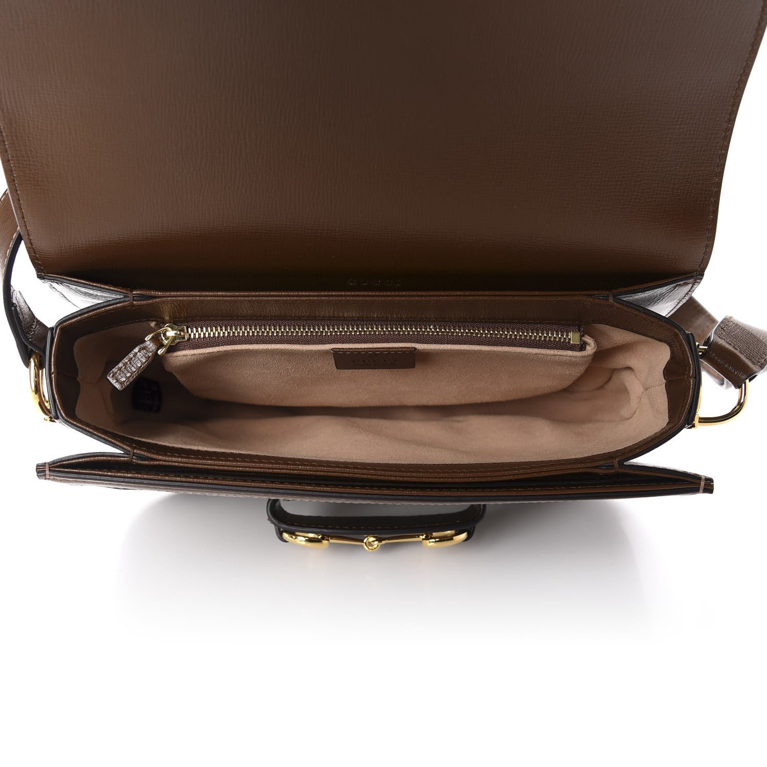 Gucci GG Supreme Monogram Horsebit 1955 Shoulder Bag Beige Brown Sugar 4 of 10