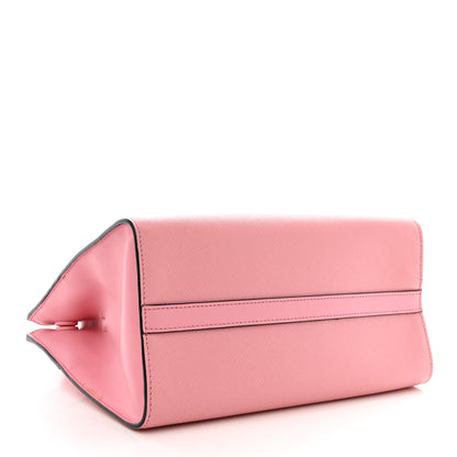 Prada Saffiano City Calfskin Medium Esplanade Tote Pink 4 of 15