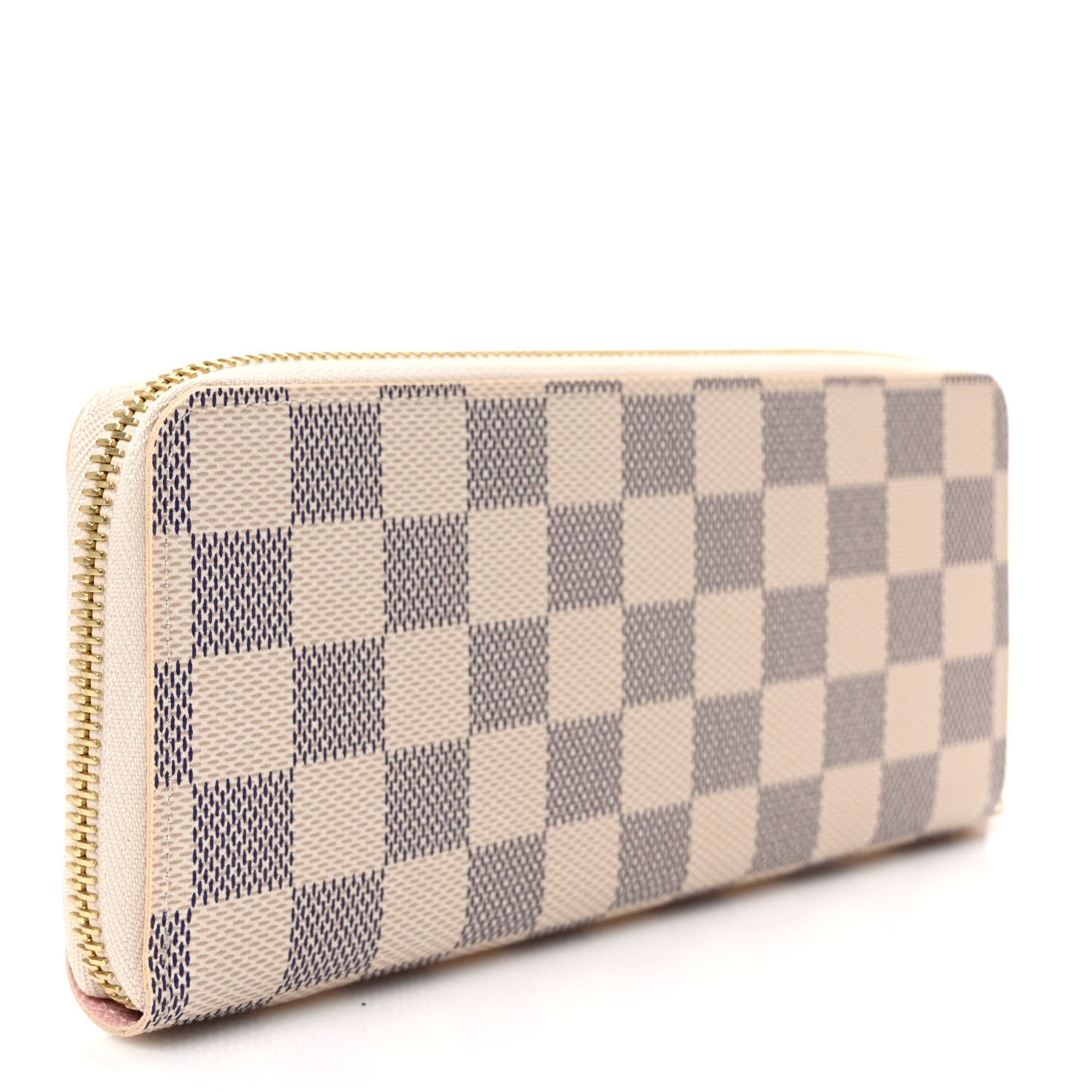Louis Vuitton Damier Azur Clemence Wallet Rose Ballerine 3 of 7
