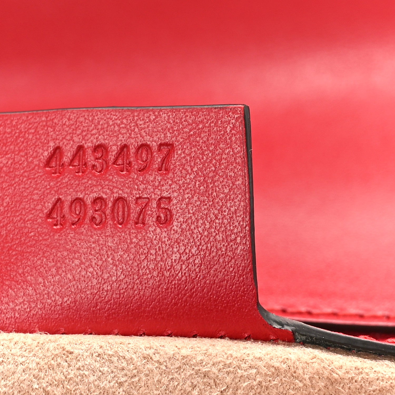 Gucci Calfskin Matelasse Small GG Marmont Shoulder Bag Hibiscus Red 7 of 9