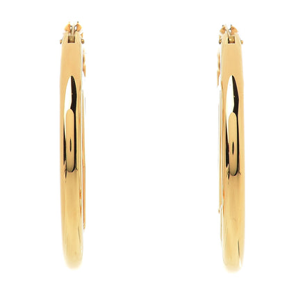 Louis Vuitton Metal Louise Hoop Earrings Gold 1 of 5