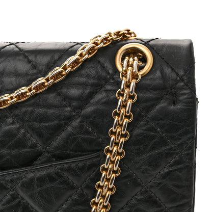 Chanel Aged Calfskin Quilted 2.55 Reissue 226 Flap Black 12 of 14