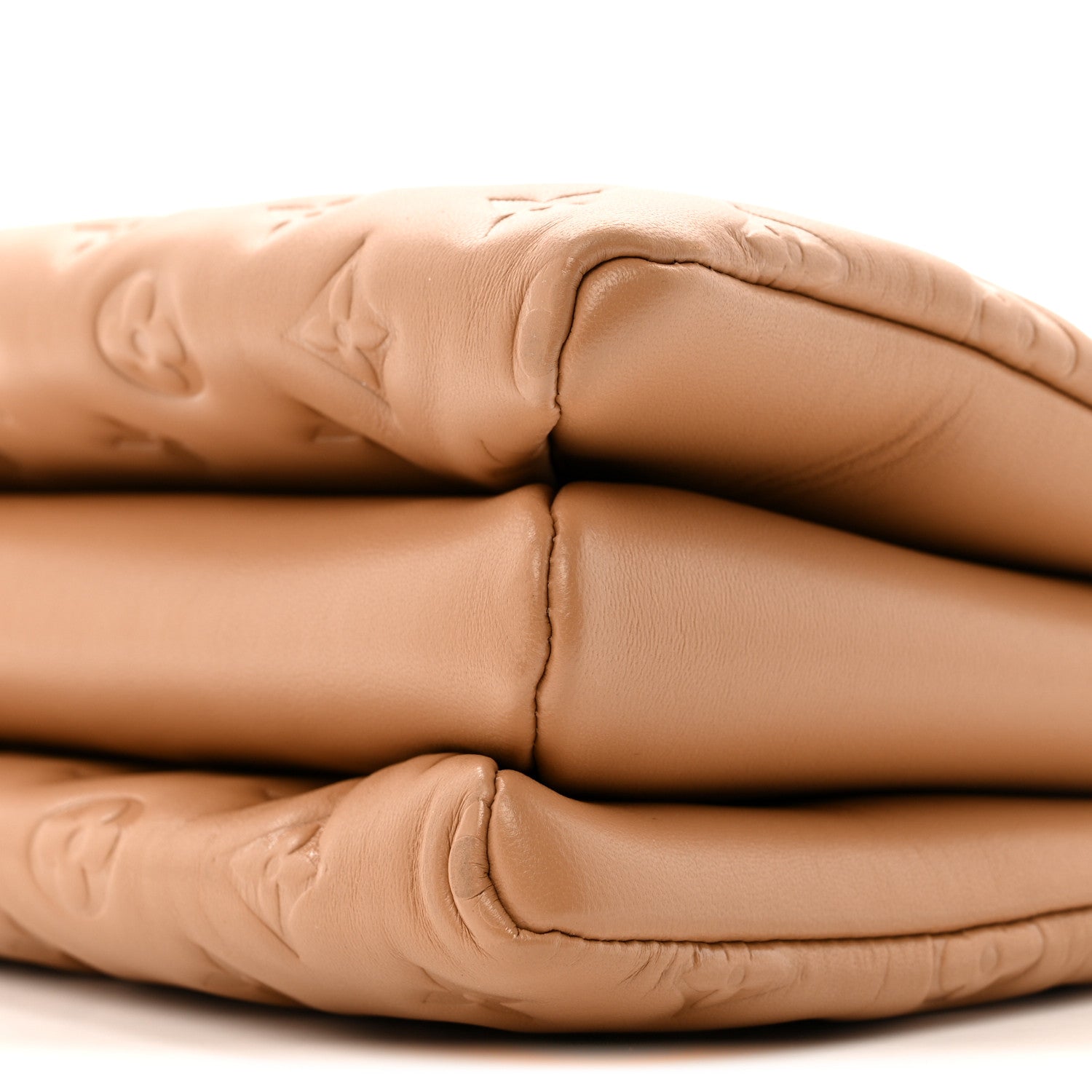Louis Vuitton Lambskin Embossed Monogram Coussin PM Camel 10 of 14