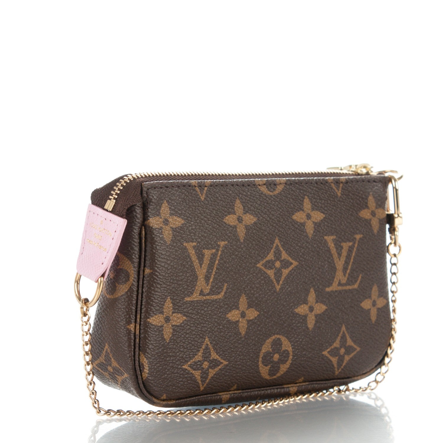 Louis Vuitton Monogram 2016 Christmas Animation Mini Pochette Accessories Rose Ballerine 3 of 7