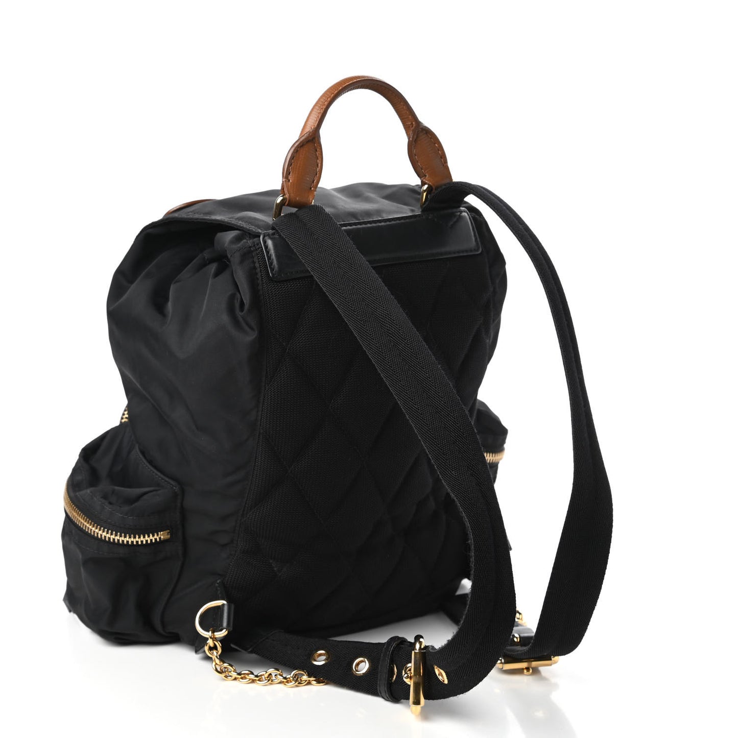 Nylon Medium Rucksack Backpack Black