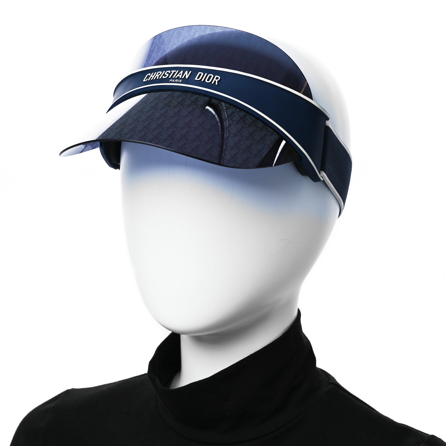 Christian Dior Oblique DiorClub V1U Sun Visor Blue 2 of 9