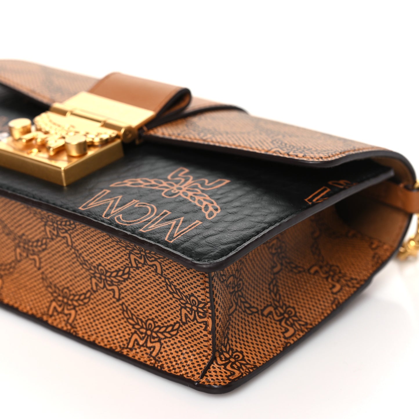 Lauretos Visetos Monogram Mini Tracy Crossbody Bag Black